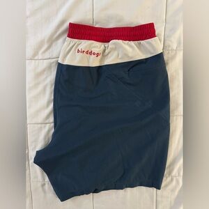 Birddogs Boom Swipe Right Rare Men’s Shorts XXL Blue White Red Lined Performance